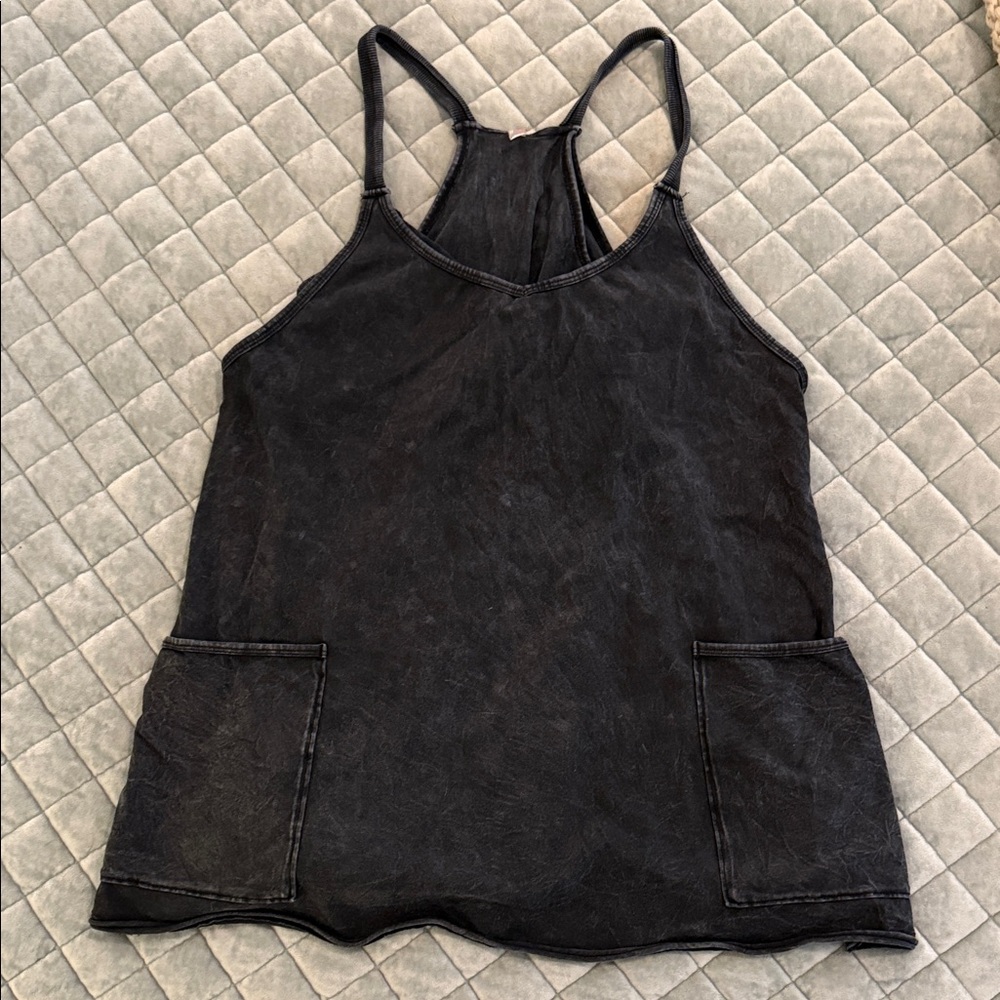 FP Movement Black Hot Shot Mini Dress Romper